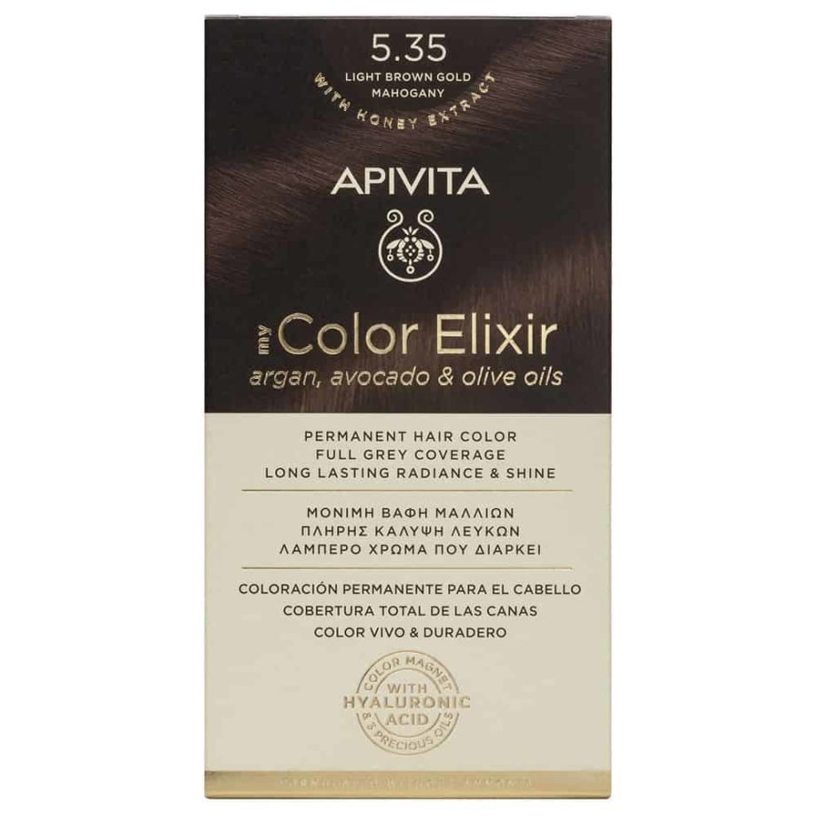Apivita My Color Elixir N5.35 Καστανό ανοιχτό μελί μαονί