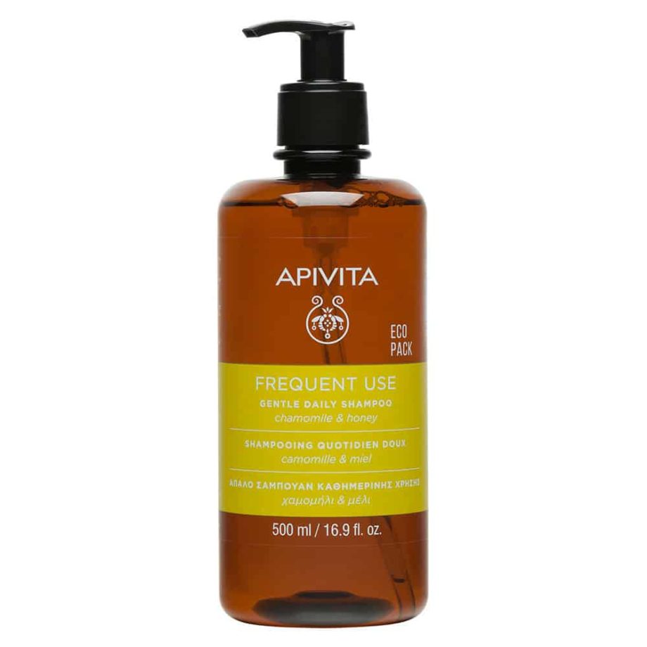 Apivita Frequent Use Gentle Daily Shampoo Απαλό Σαμπουάν Καθημερινής Χρήσης με Χαμομήλι και Μέλι 500ml