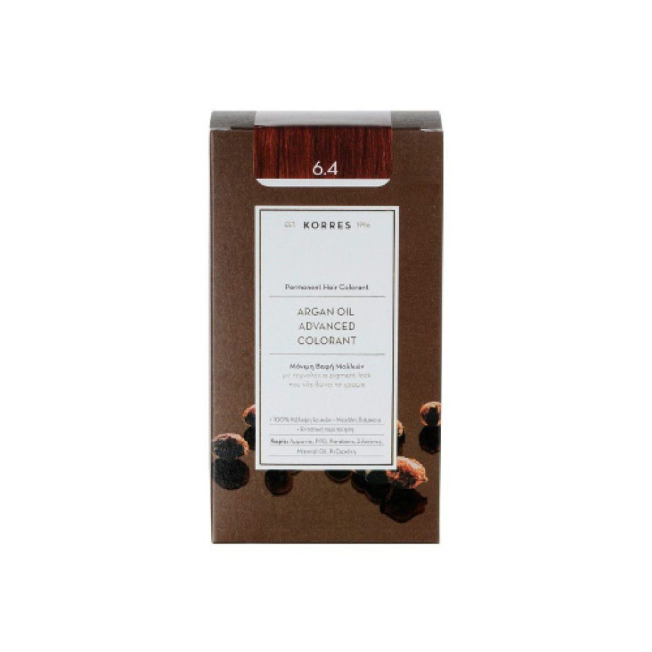 Korres Argan Oil Advanced Colorant Ξανθό Σκούρο Χάλκινο 6.4