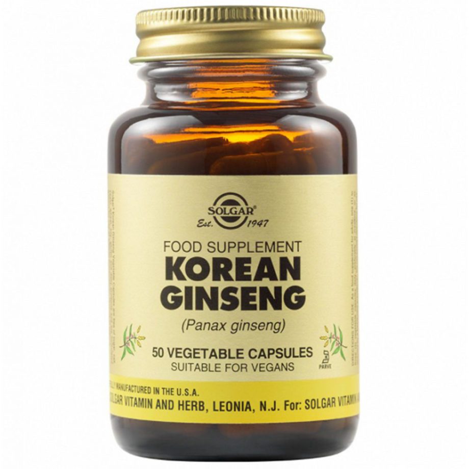 Solgar Korean Ginseng 50 Vegetable Capsules