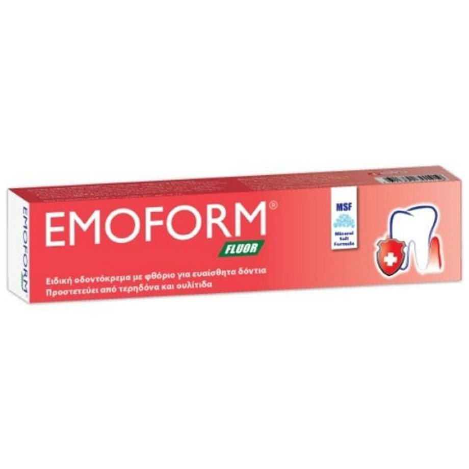 Emoform Fluor Swiss Ειδική Οδοντόκρεμα Για Ευαίσθητα Δόντια 50ml
