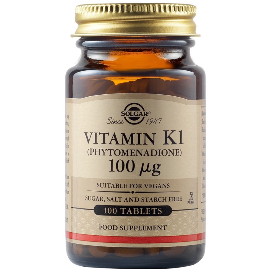 Solgar Vitamin K1 (Phytomenadione) 100µg 100 ταμπλέτες