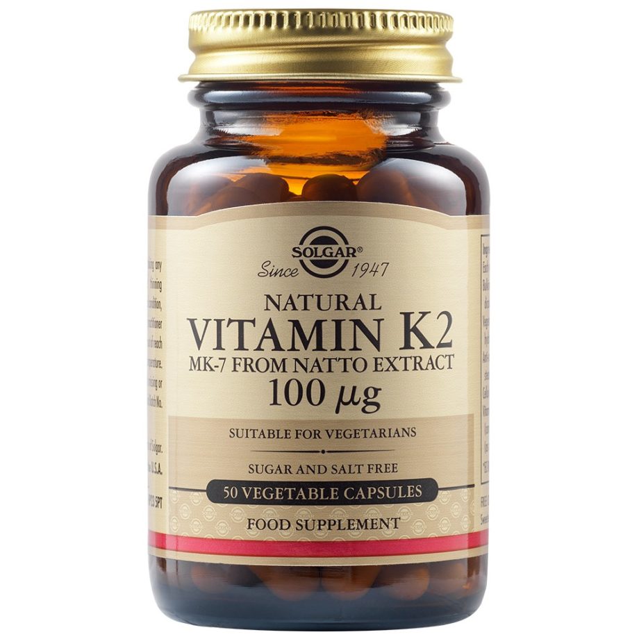 Solgar Natural Vitamim K2 MK-7 100μg 50 κάψουλες