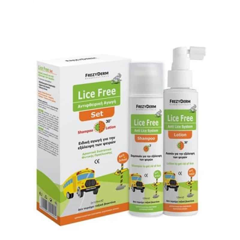 Frezyderm Lice Free Set - Αντιφθειρική Αγωγή Shampoo 125ml + Lotion 125ml