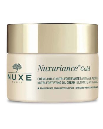 Nuxe Nuxuriance Gold Nutri-Fortifying Oil-Cream Η κρέμα ημέρας για θρέψη και ενδυνάμωση για ξηρή επιδερμίδα που έχει γίνει εύθραυστη με τη πάροδο του χρόνου 50ml