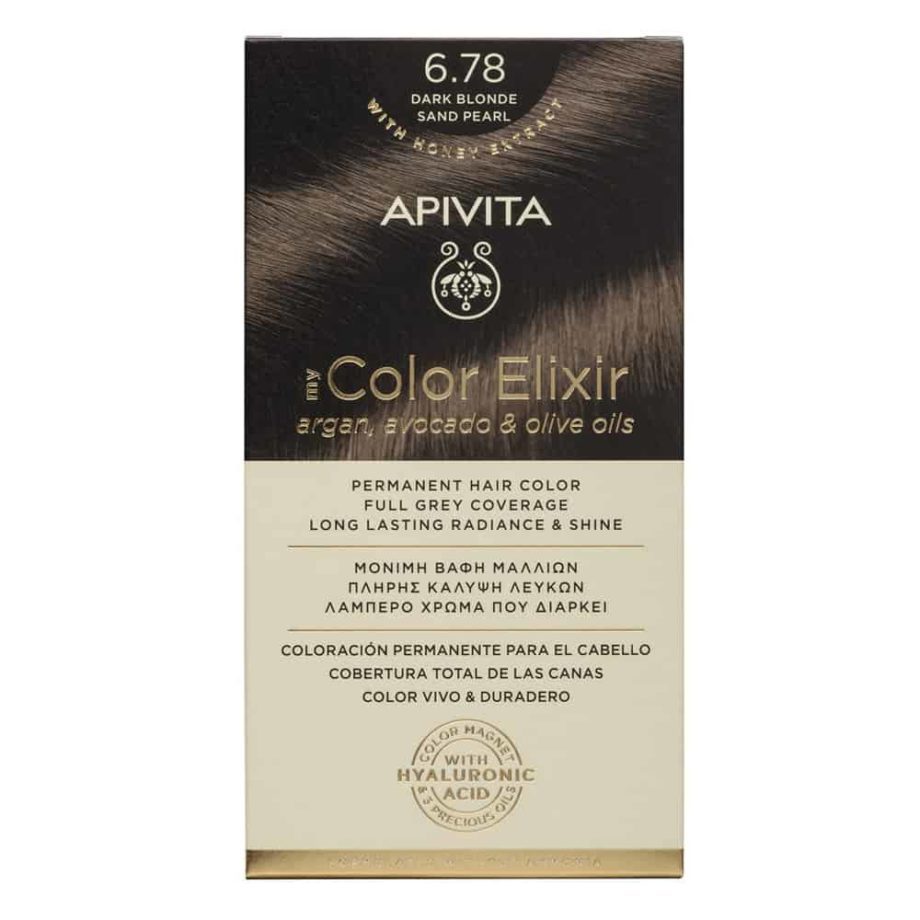 Apivita My Color Elixir N6.78 Ξανθό σκούρο μπεζ περλέ