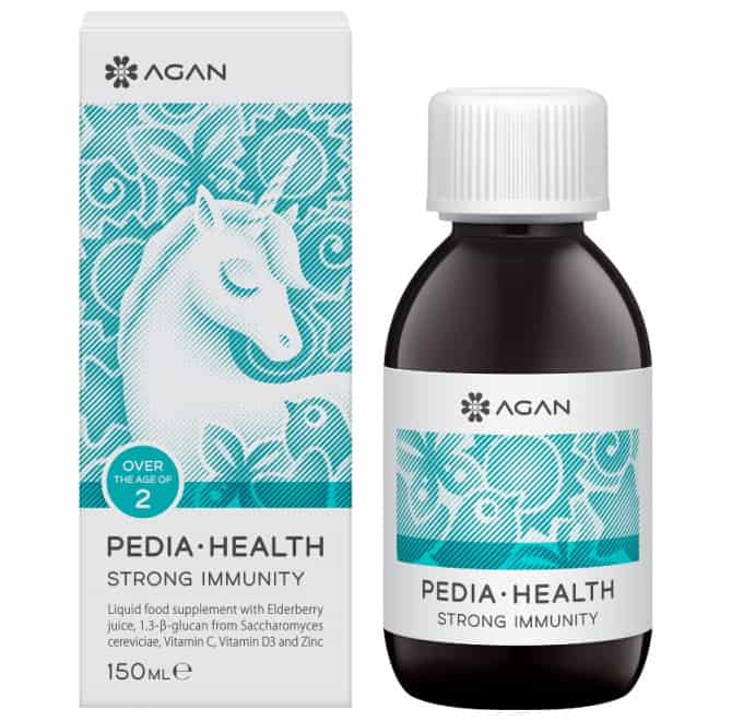 Agan Pedia-Health Strong Immunity Συμπλήρωμα Διατροφής για την Ενίσχυση του Ανοσοποιητικού των Παιδιών 150ml
