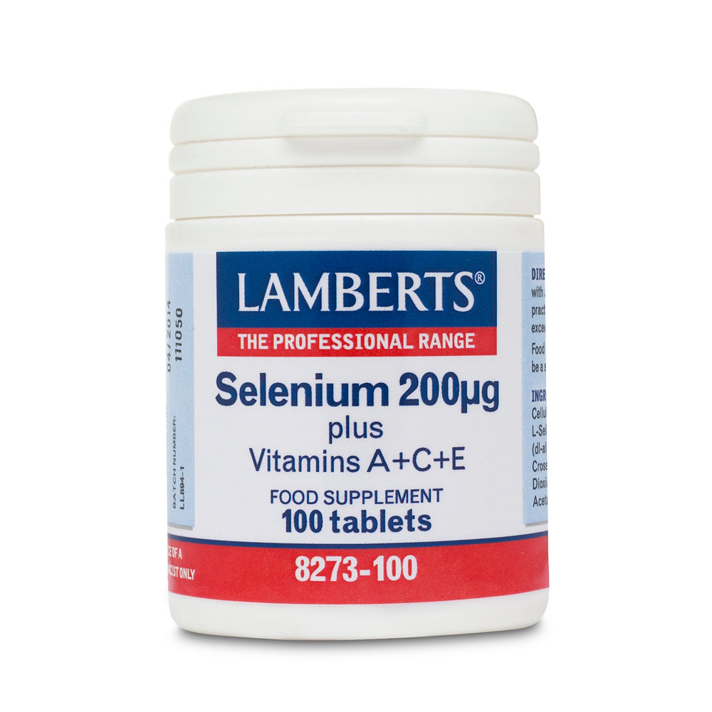 Lamberts Selenium 200μg plus Vitamins A+C+E 100 ταμπλέτες
