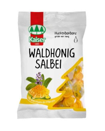 Kaiser Waldhonig Salbei - Φασκόμηλο - Μέλι Καραμέλες για τον Ερεθισμένο Λαιμό & το Βήχα 60gr