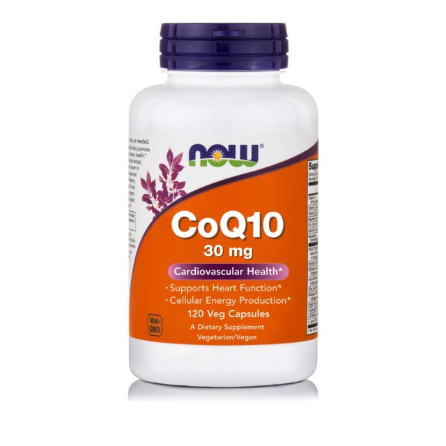 Now Foods CoQ10 30mg 120 φυτικές κάψουλες
