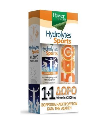 Power Health Hydrolytes Sports & Βιταμίνη C 500mg 2 x 20 eff