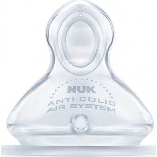 Nuk First Choice+ Θηλή Σιλικόνης 0-6m Μέγεθος 1, με Βαλβίδα για Γάλα (Medium)