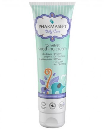 Pharmasept Tol Velvet Baby Soothing Cream, Φυσική Ενυδατική Κρέμα για Πρόσωπο & Σώμα 150ml