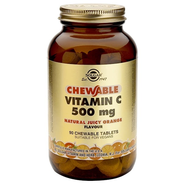 Solgar Chewable Vitamin C 500mg Orange, 90 μασώμενες ταμπλέτες