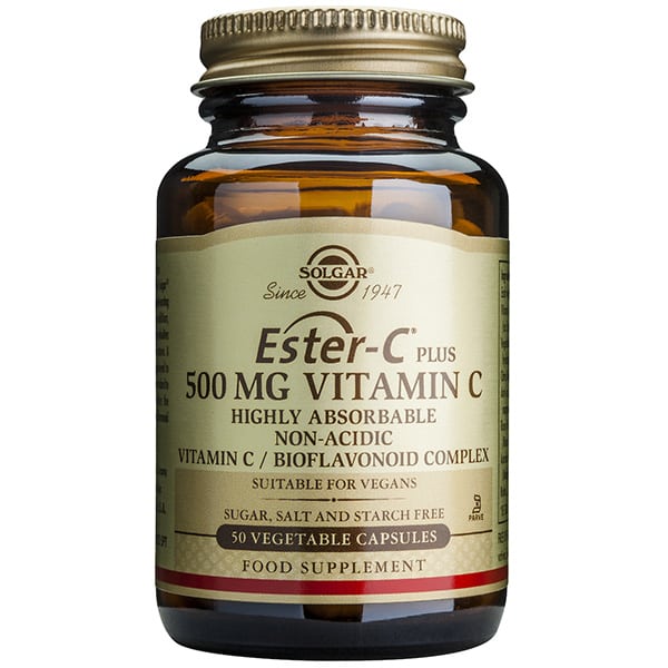 Solgar Ester-C® 500mg Βιταμίνη C, 50 φυτικές κάψουλες