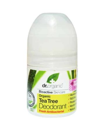 Dr. Organic Tea Tree Deodorant roll-on 50ml τσάι αποσμητικό αντιβακτηριδιακό