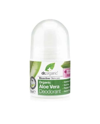 Dr.Organic Aloe Vera Deodorant Αντιβακτηριδιακό σε μορφή roll-on 50ml αλοη aloe vera deodorant roll on αποσμητικο αντιβακτηριδιακό