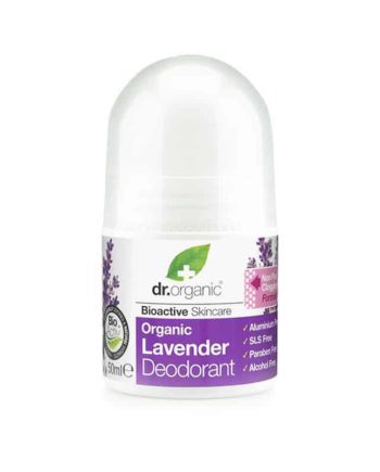 Dr. Organic Lavender Deodorant σε μορφή roll-on 50ml λεβαντα levender deodorant roll on αποσμητικο