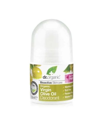 Dr. Organic Virgin Olive Oil Deodorant σε μορφή roll-on 50ml ελαιολαδο deodorant roll on αποσμητικο