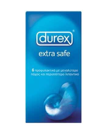 Durex Προφυλακτικά Extra Safe, 6 τεμ. μεγαλύτερο πάχος λιπαντικό