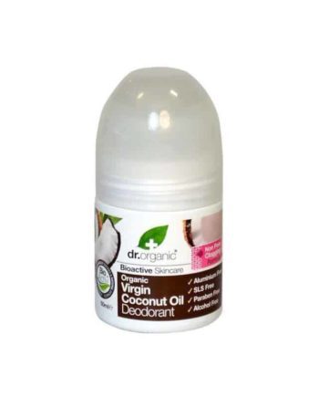 Dr. Organic Virgin Coconut Oil Deodorant σε μορφή roll-on 50ml καρυδα deodorant roll on αποσμητικο