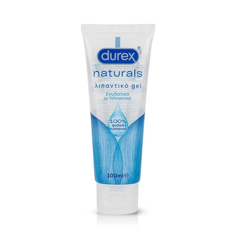 Durex Naturals, Ενυδατικό Λιπαντικό Gel με Υαλουρονικό 100ml