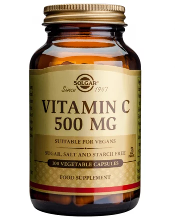 solgar Vitamin C 500mg 100 vegetable caps βιταμινη C ανοσοποιητικο