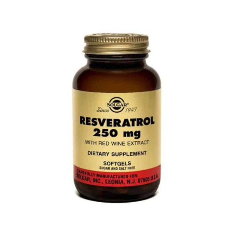 solgar resveratrol 250mg 30cap αντιοξειδωτική