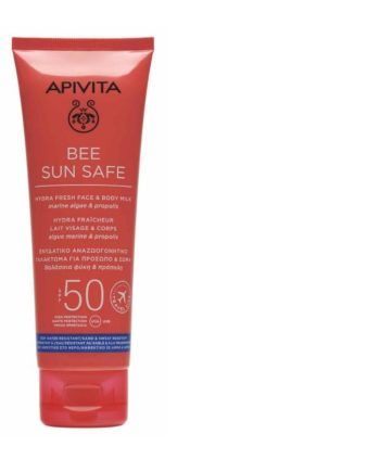 Apivita Bee Sun Hydra Face & Body Milk SPF50, Travel Size 10