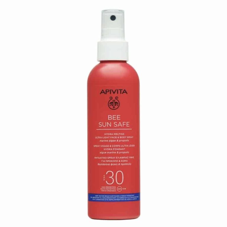apivita bee sun safe Hydra Melting Ultra Light Face & Body Spray spf 30