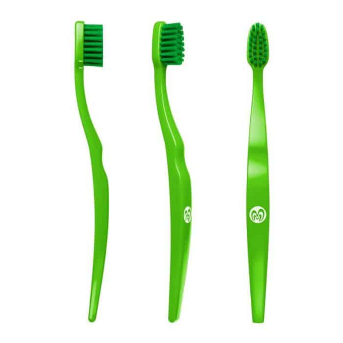 minimaster's superbiobrush toothpast green
