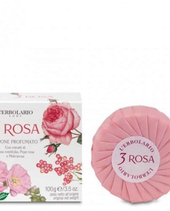 L'erbolario Perfumed Soap 3 Rosa 100gr