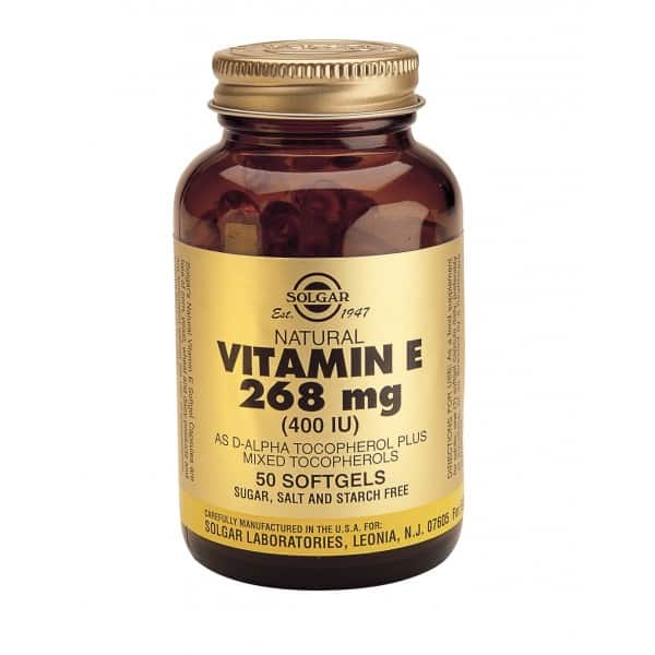 Solgar Vitamin E 268mg (400IU) 50 Softgels