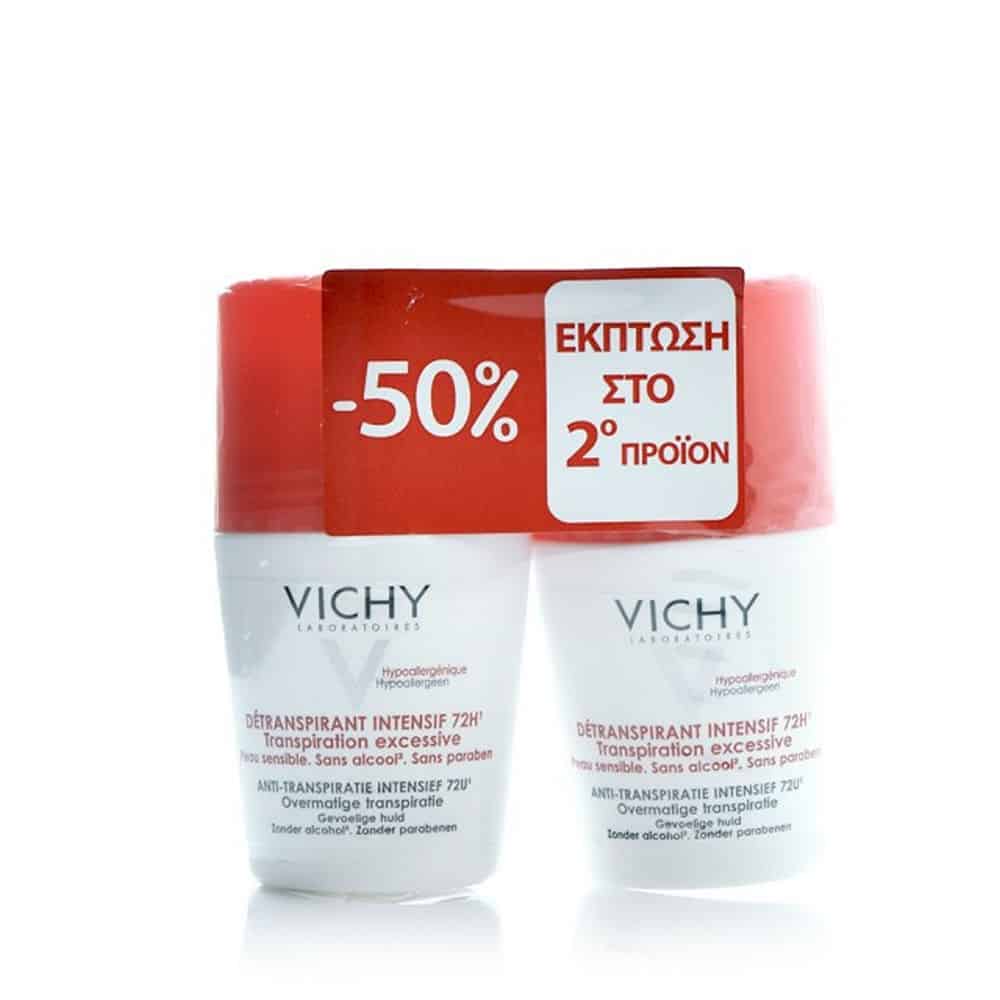 Vichy Promo Deodorant Stress Resist 72ώρες Roll-On 2x50ml