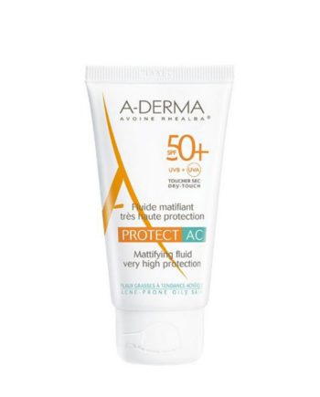 A-Derma Protect AC Fluide Matifiant Visage SPF50+, 40ml