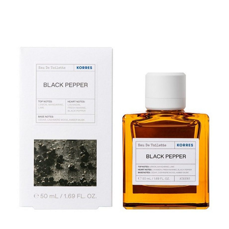 Korres Black Pepper Eau De Toilette Mens Parfume 50ml