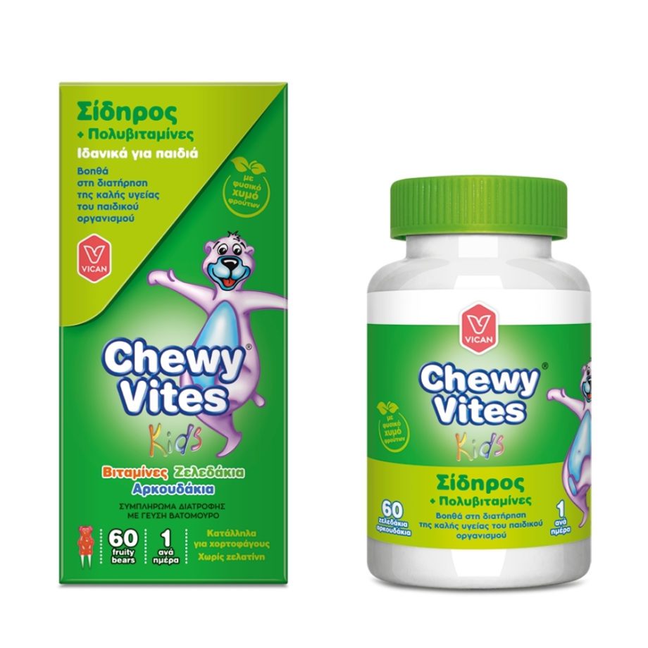 Vican Chewy Vites Kids iron + multivitamin C 60