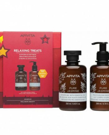 Apivita Promo Relaxing Treats Pure Jasmine Shower Gel 250ml & Moisturizing Body Milk 200ml