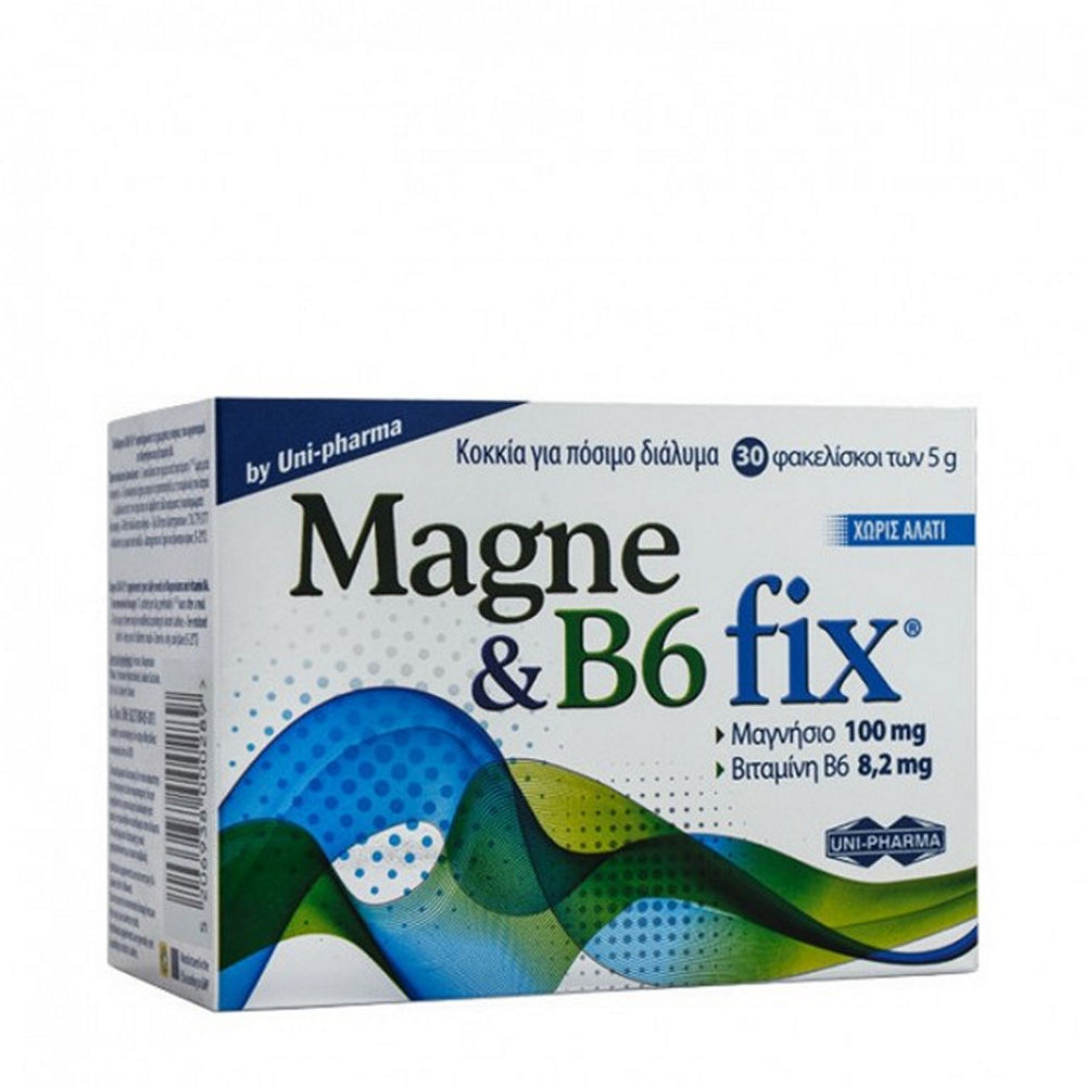 Uni-Pharma Magne & B6 Fix 30sac 5gr