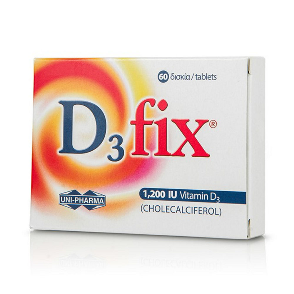UniPharma D3 Fix Vitamin D3 1.200iu 60tabs