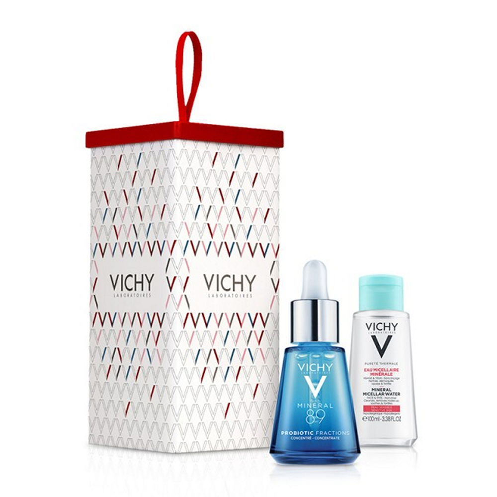 Vichy Xmas Set Mineral 89 Probiotic Fractions 30ml & Gift Micellaire 100ml