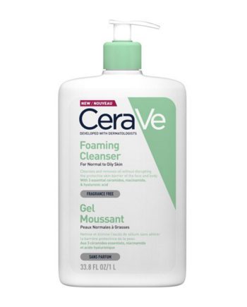 CeraVe Foaming Cleanser Gel, Normal to Oily Skin 1L