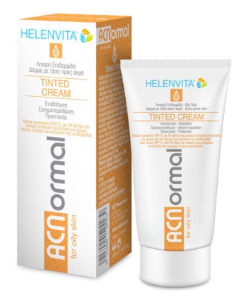 Helenvita ACNormal Tinted Cream Κρέμα Προσώπου με Χρώμα για Ενυδάτωση & Σμηγματορρύθμιση της Λιπαρής Επιδερμίδας με SPF15, 60ml