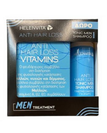Helenvita Anti Hair Loss Vitamins 60 κάψουλες & Δώρο Anti Hair Loss Tonic Men Shampoo 100ml