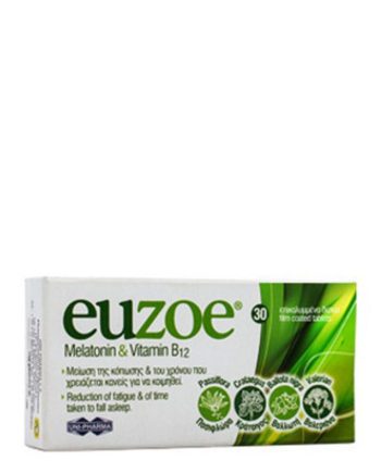 Uni-Pharma Euzoe Melatonin & Vitamin B12 30tabs