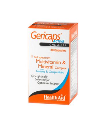 Health Aid Gericaps Active Multivitamin Ginseng & Gingo Biloba 30capps