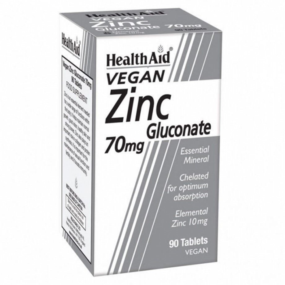 Health Aid Zinc Gluconate 90tabs
