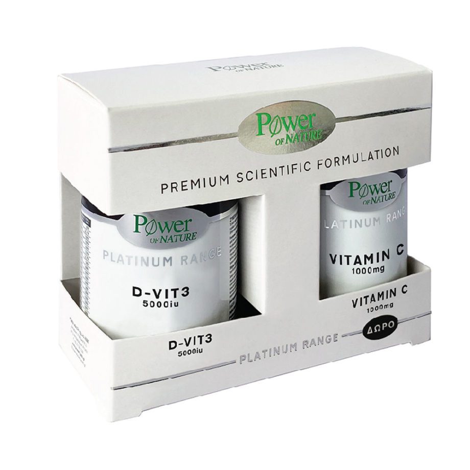 Power Health Classics Platinum Range Vitamin D-Vit3 5000iu 60tablts & Vitamin C 1000mg 20tablets