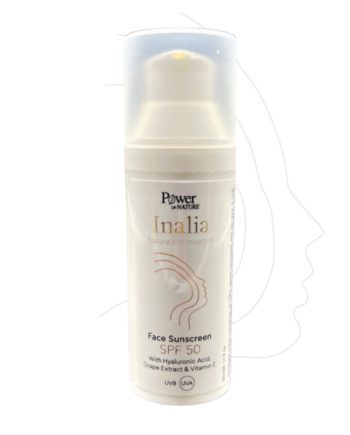 Power Health Inalia Face Sunscreen Spf50 With Hyaluronic Acid, Grape Extract & Vitamin E 50ml