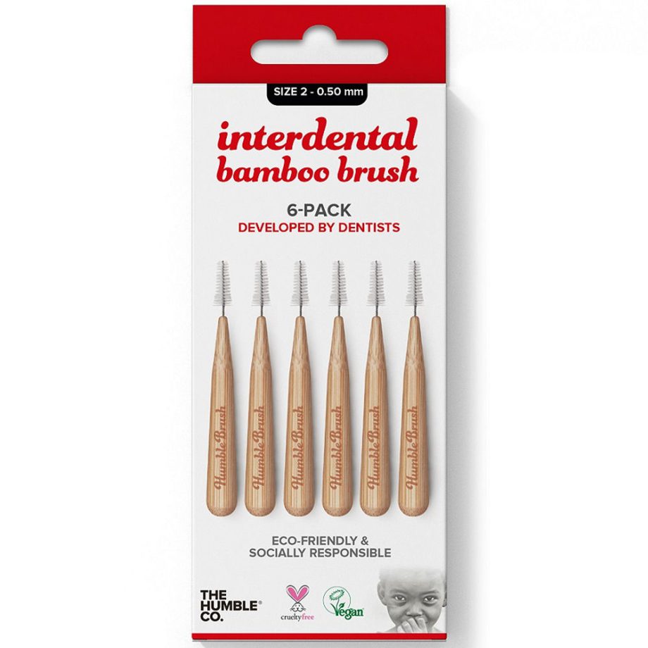 The Humble Co Interdental Bamboo Brush Red